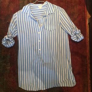 JCrew striped tunic